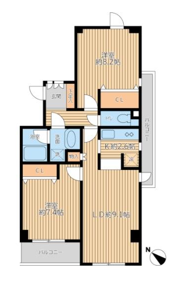 千石マンション間取り図