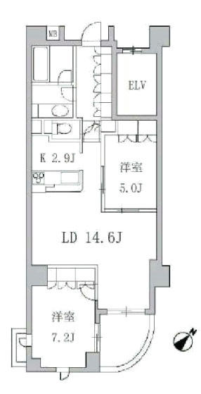 クオリア後楽園間取り図