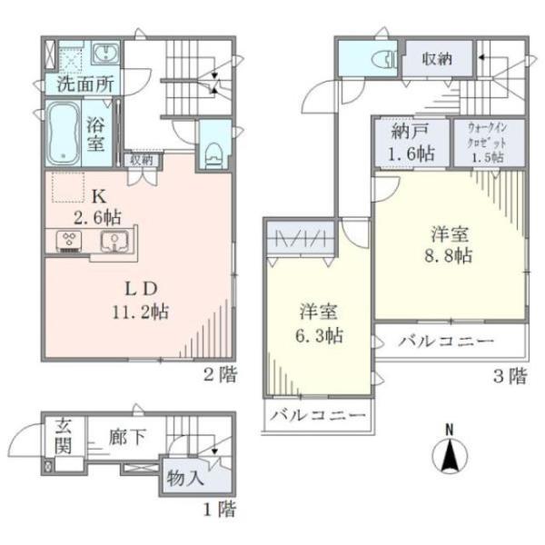 Campus Side Place　キャンパスサイドプレイス間取り図