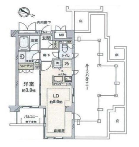 パルテール小石川五丁目間取り図