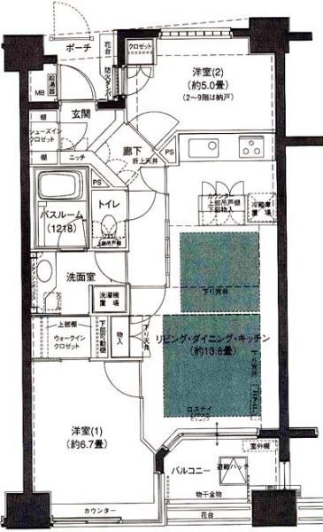 パークスクエア小石川間取り図
