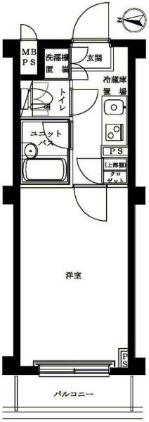 ルーブル神楽坂弐番館間取り図