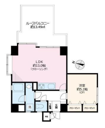 ライオンズマンション小石川第5間取り図