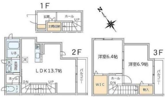 アイムタウン千駄木間取り図