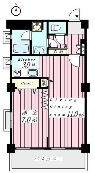 ヴィラ東邦間取り図