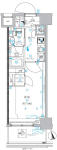 クレイシア新宿パークコンフォート 間取り図