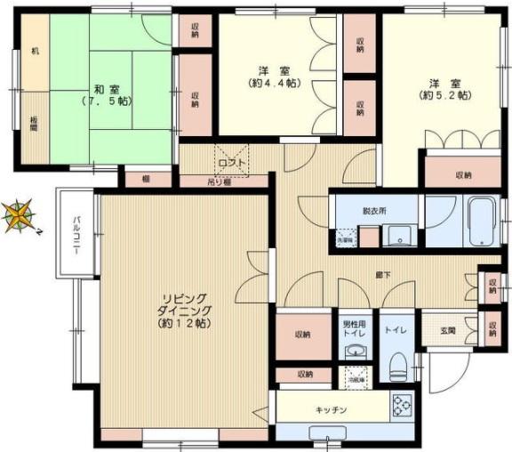 千石1丁目貸家間取り図