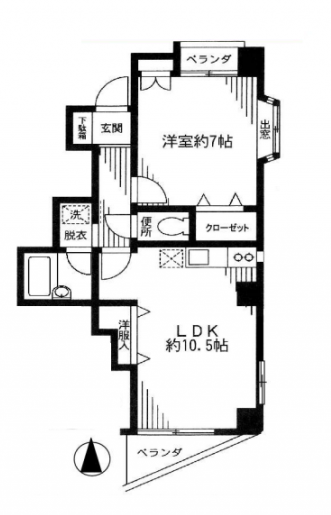リバレージ白山間取り図