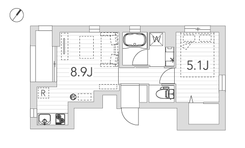 GranDuo小石川II 301号室 間取り図