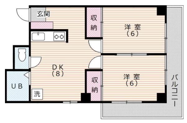 ヒルサイドマンション間取り図