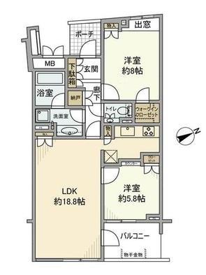 神楽坂トワイシアパークサイドレジデンス間取り図