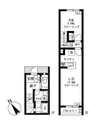 バーン神楽坂間取り図