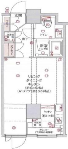 フィース神楽坂間取り図