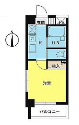 スカイコート神楽坂第2間取り図