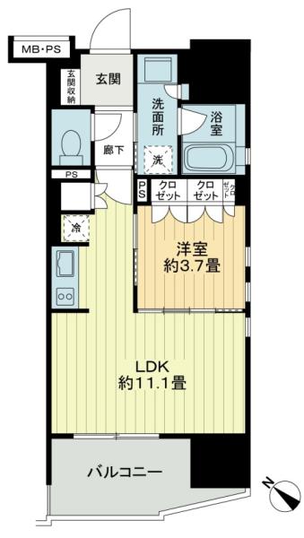ライオンズ千代田三崎町間取り図