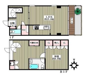 リエス千駄木間取り図