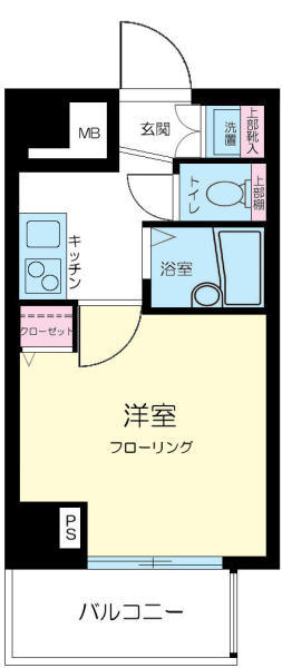 エクセリア早稲田Ⅱ間取り図