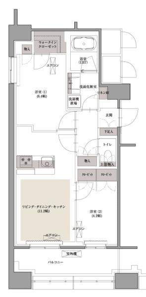 フォレストビュー護国寺間取り図