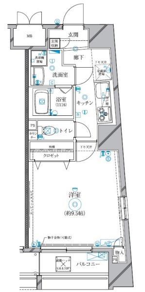 リクレイシア東池袋間取り図