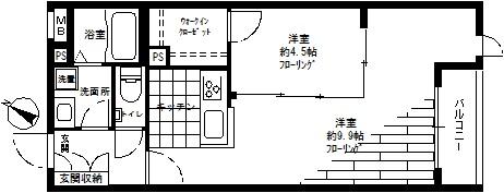 シャンブル向丘間取り図
