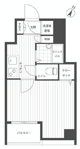 エスコート東大前間取り図