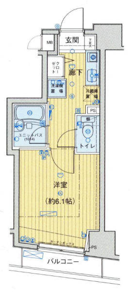 メインステージ本駒込駅前間取り図