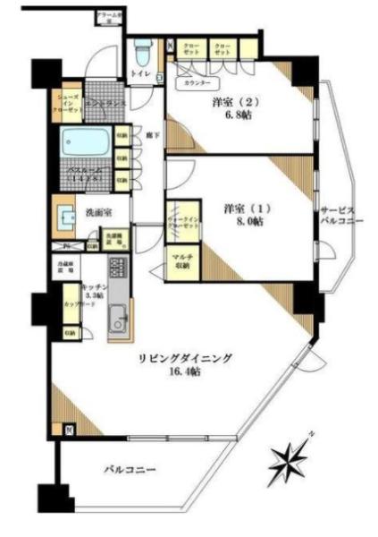 ブランズ文京本駒込六丁目間取り図