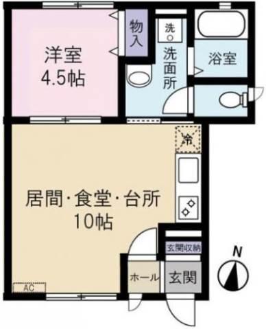 カーサ・リリオ　～Casa Lirio～ 102号室 間取り図