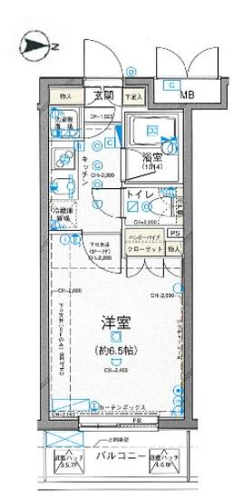パレステュディオVIDA文京南間取り図