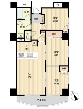 コロネード春日間取り図