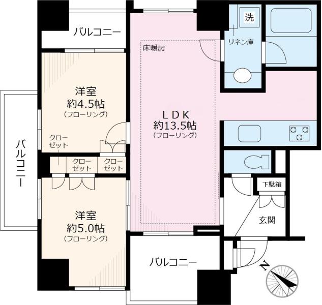 ノルディックマンション文京白山間取り図