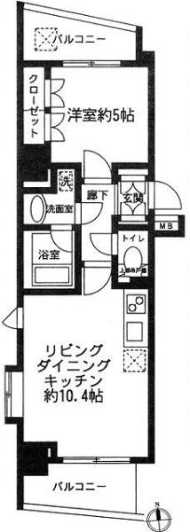ドルフ後楽園ステーションフロント間取り図