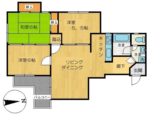 ハウス小川間取り図
