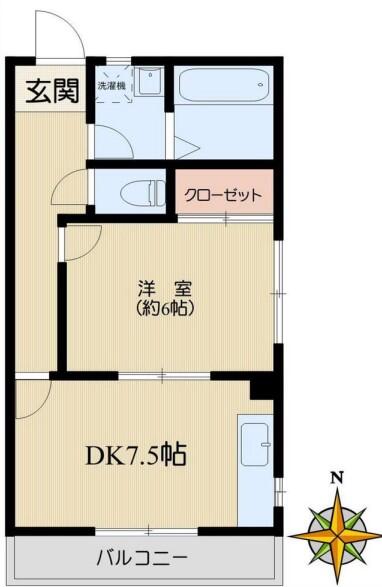 ヴィレッジ白山 304号室 間取り図