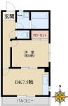 ヴィレッジ白山 304 間取り図