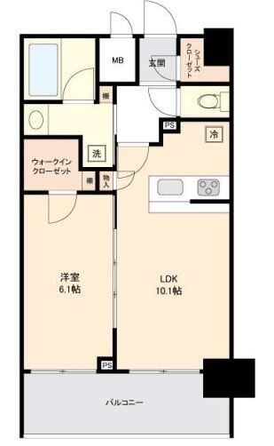 ステージグランデ文京白山 803号室 間取り図