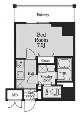 S-RESIDENCE御茶ノ水　(エスレジデンス御茶ノ水)間取り図