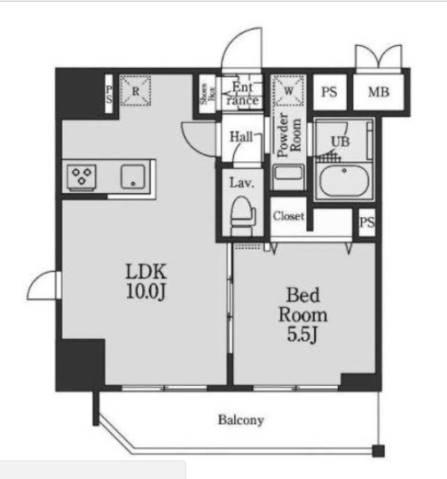 S-RESIDENCE御茶ノ水　(エスレジデンス御茶ノ水)間取り図