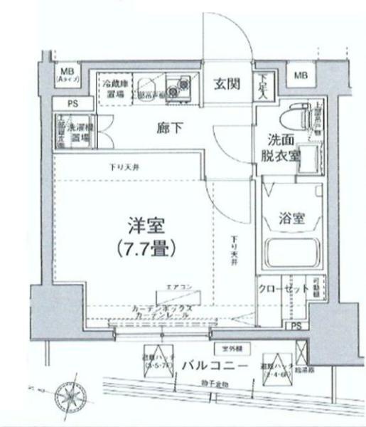 アイル文京白山 702号室 間取り図
