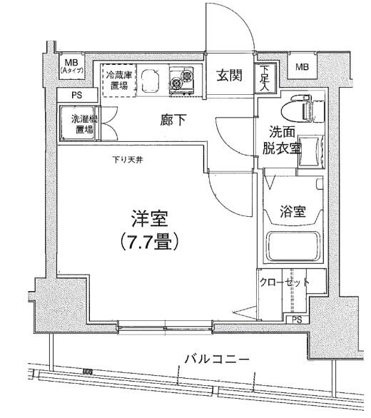 アイル文京白山 702号室 間取り図