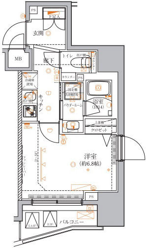 クレイシア入谷竜泉間取り図