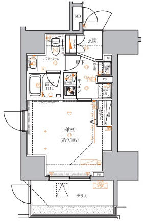 クレイシア入谷竜泉間取り図