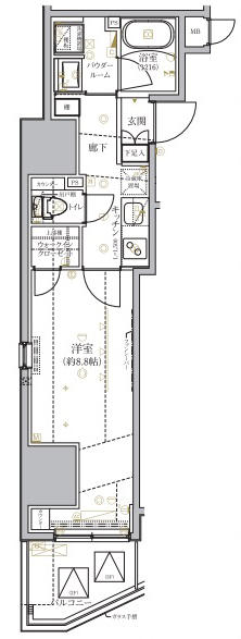 クレイシア神田淡路町間取り図