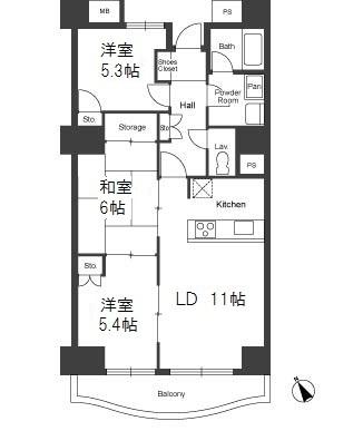 コロネード春日間取り図