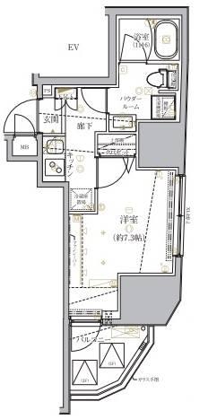 クレイシア神田淡路町間取り図