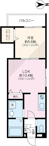春木町K-City 201号室 間取り図