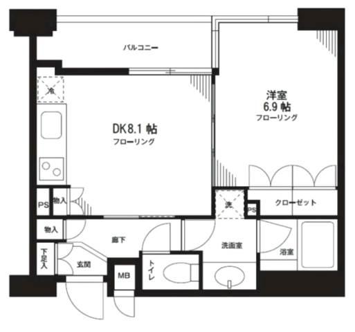 オーキッドレジデンス神楽坂間取り図