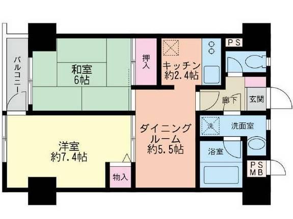 白山エクセルハイム間取り図