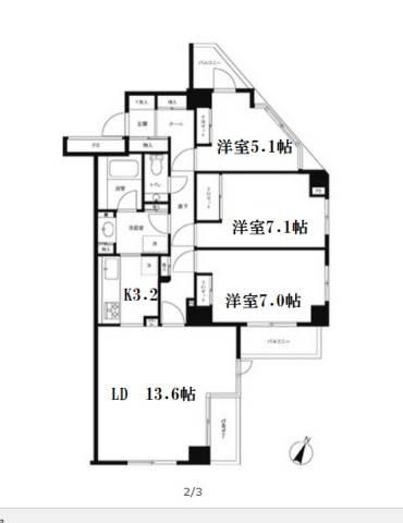 ヒルサイド白山間取り図