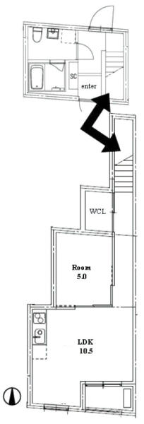 デュプレクス白山　～DUPLEX 白山～間取り図